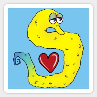 Lovely Worm Friend Sticker